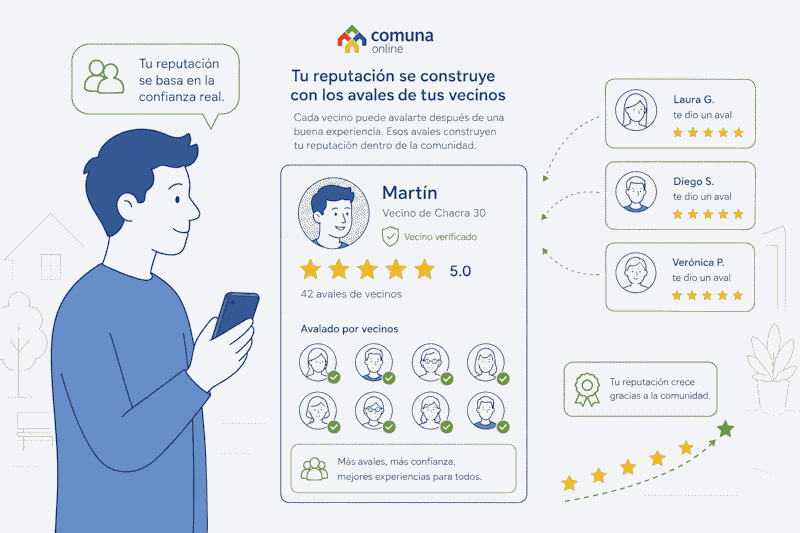 Los vecinos de Comuna avalan a sus vecinos