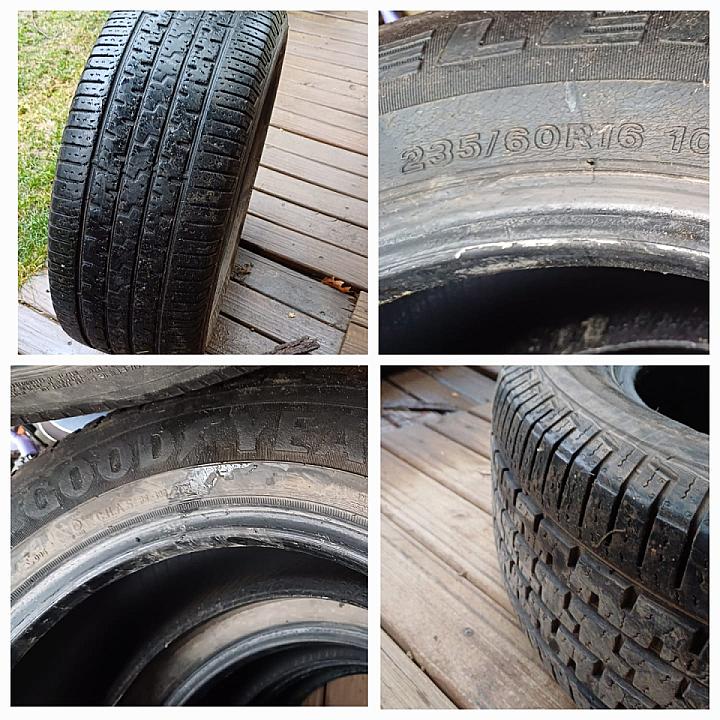 2x Cubiertas usadas 235/60 R16 100H